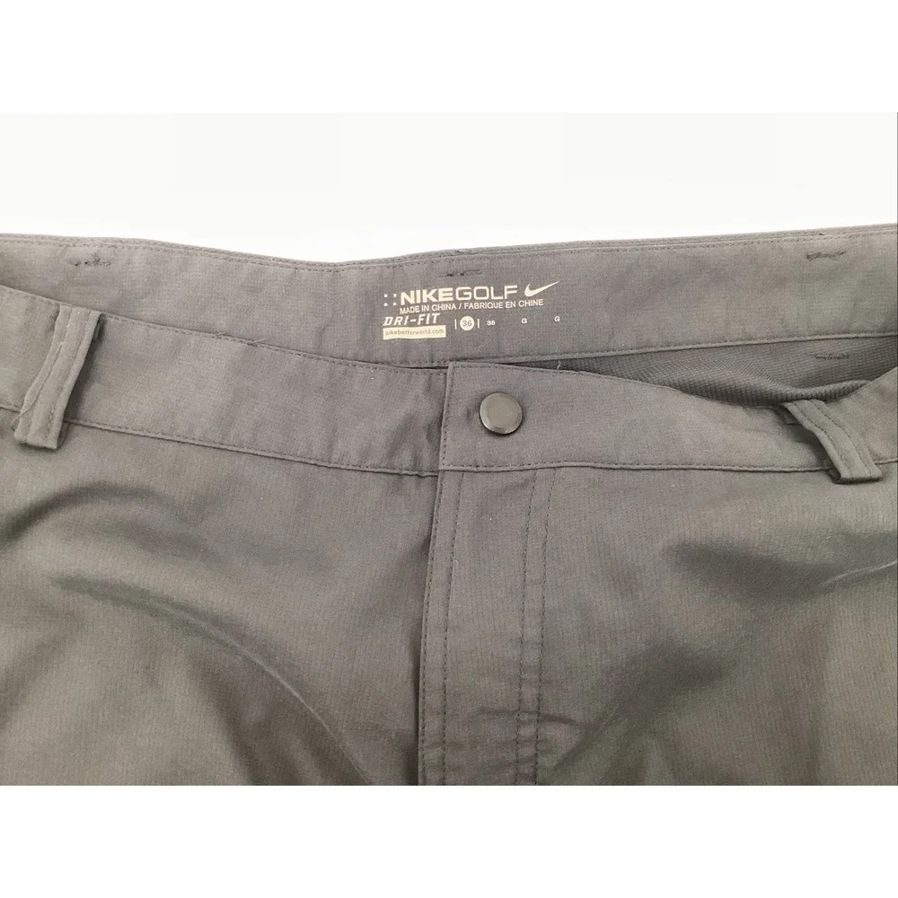 Nike Golf Mens Navy/dark Gray Pocket Dri-Fit Golf Chino Shorts Size 36